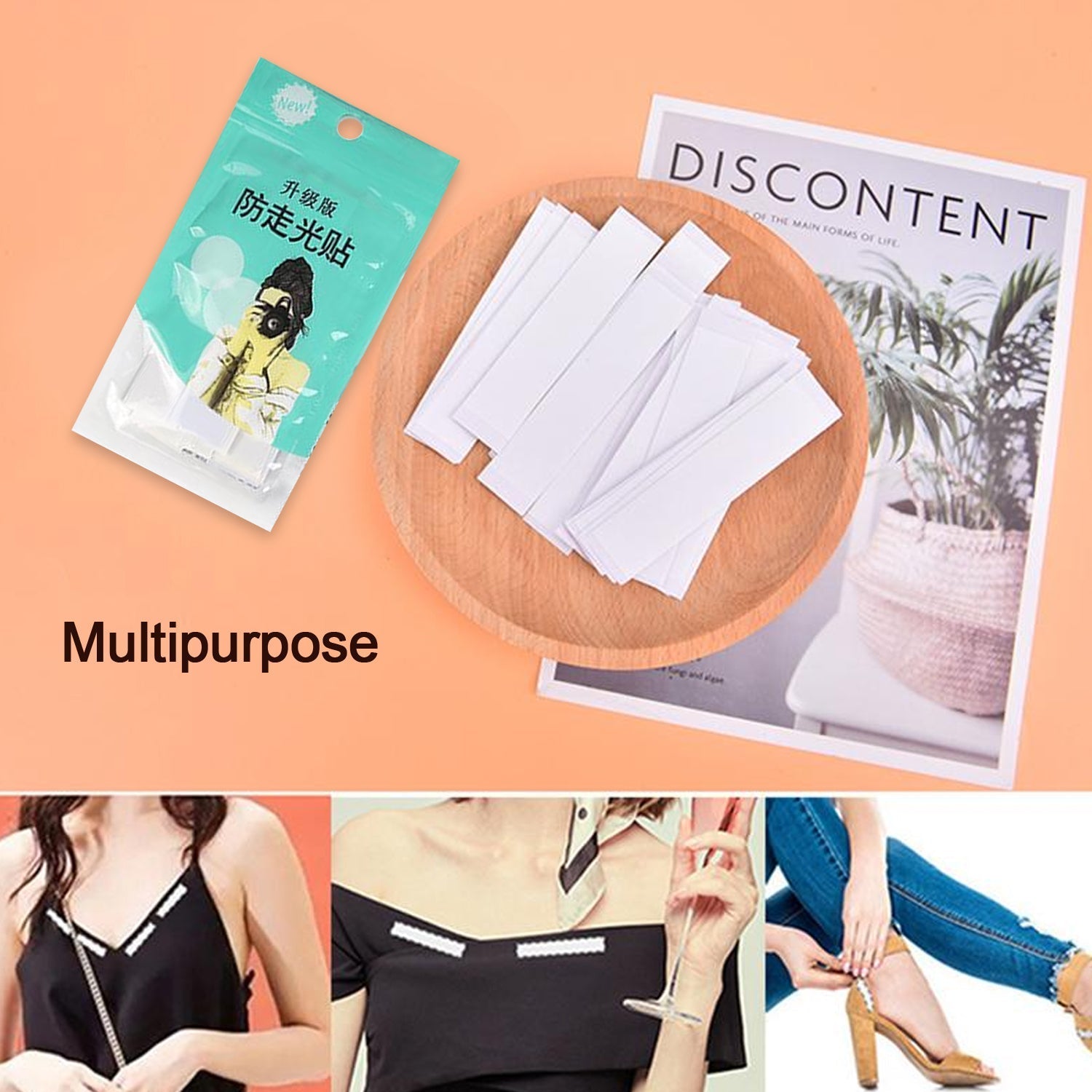 6475 Waterproof Anti-Skid, Disposable Double Sided 36 Adhesive Transparent Clear Medical Tape for Lingerie 6475 Waterproof Anti-Skid, Disposable Double Sided 36 Adhesive Transparent Clear Medical Tape for Lingerie